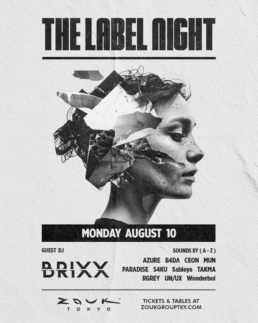 THE LABEL NIGHT flyer